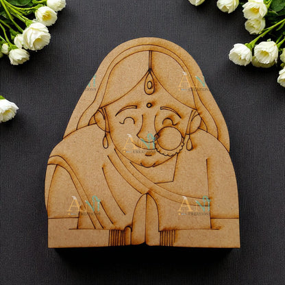 Padharo saa woman 2 MDF Cutout