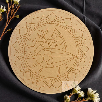 Peacock 15 MDF Premarked