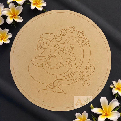 Peacock 1 MDF Premarked