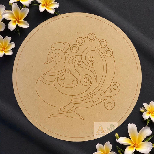 Peacock 1 MDF Premarked