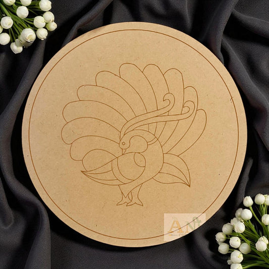 Peacock 2 MDF Premarked