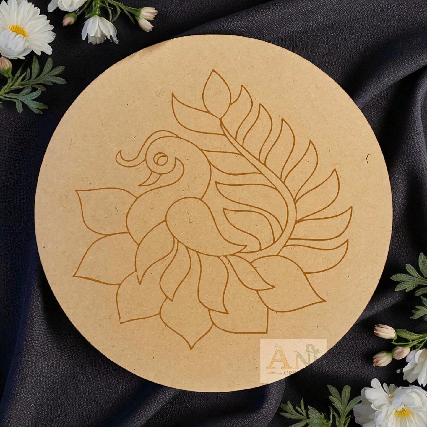 Peacock 4 MDF Premarked