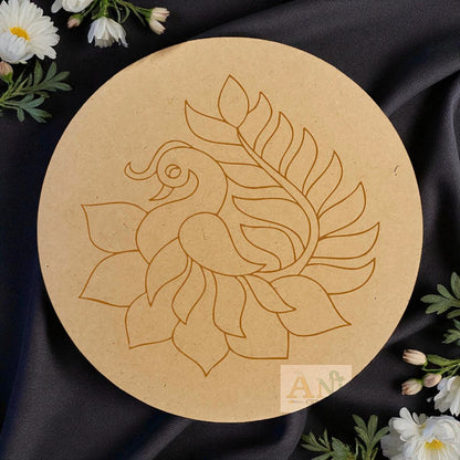 Peacock 4 MDF Premarked