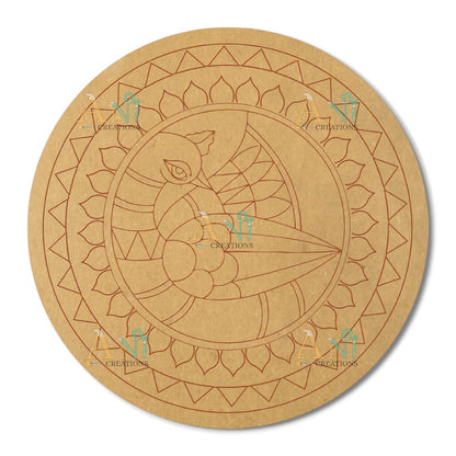 Peacock 10 MDF Premarked