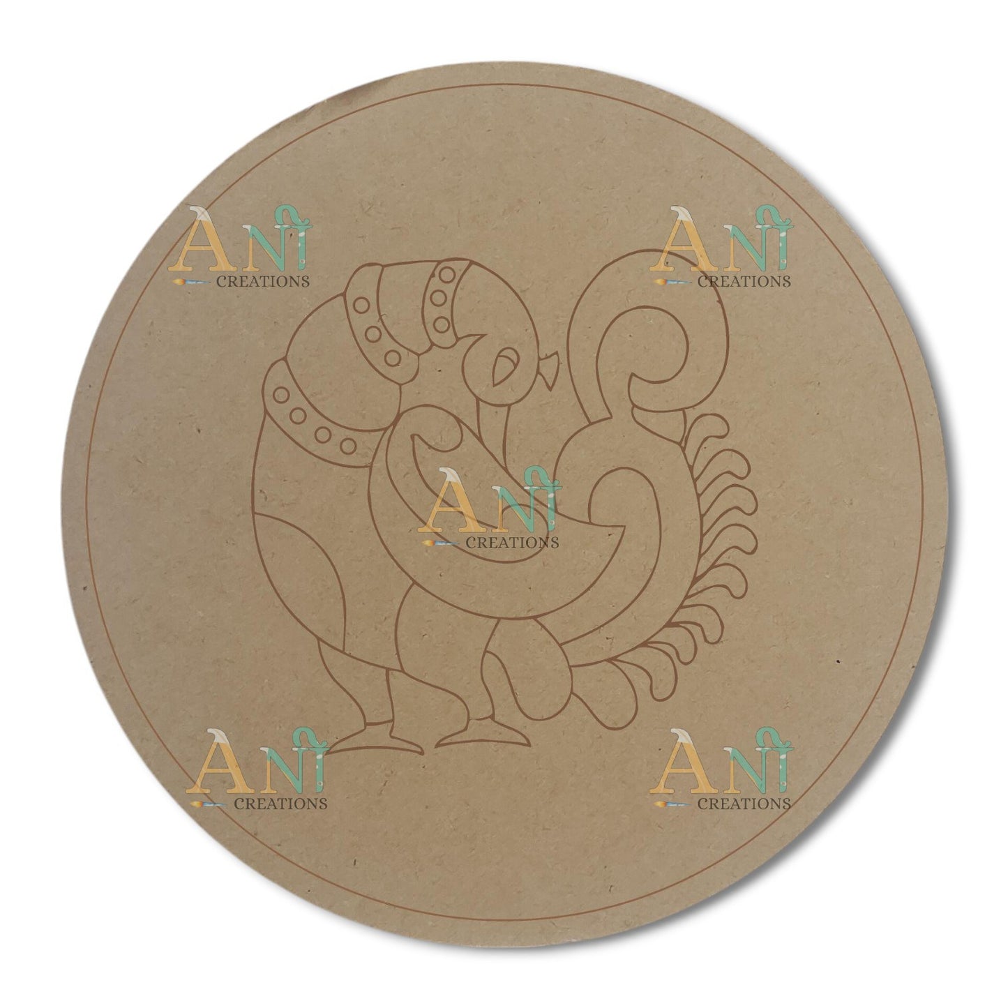 Peacock 14 MDF Premarked