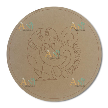 Peacock 14 MDF Premarked