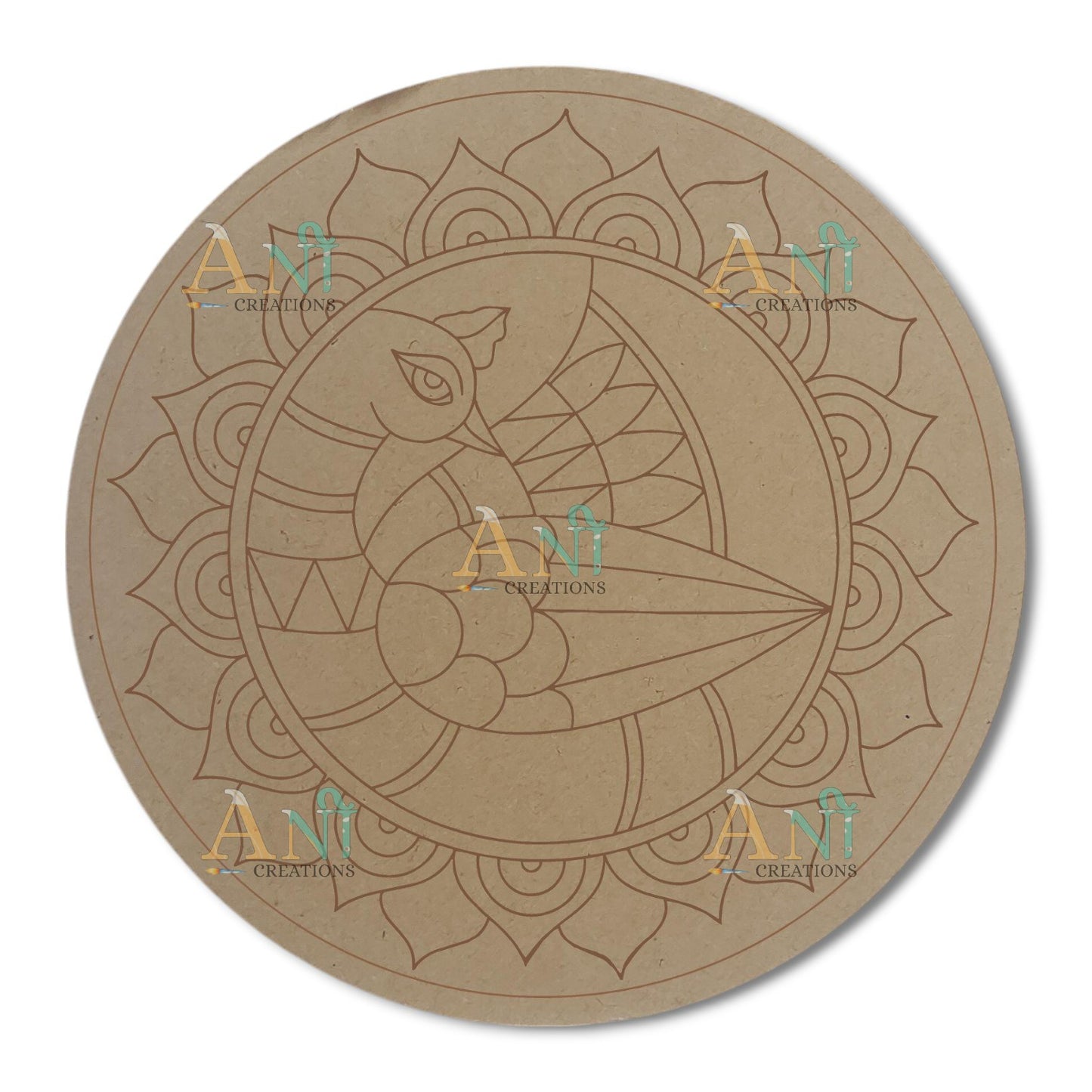 Peacock 15 MDF Premarked