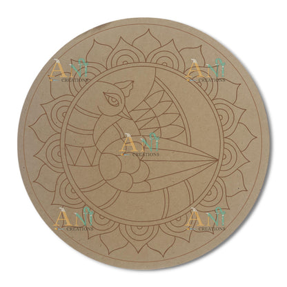 Peacock 15 MDF Premarked