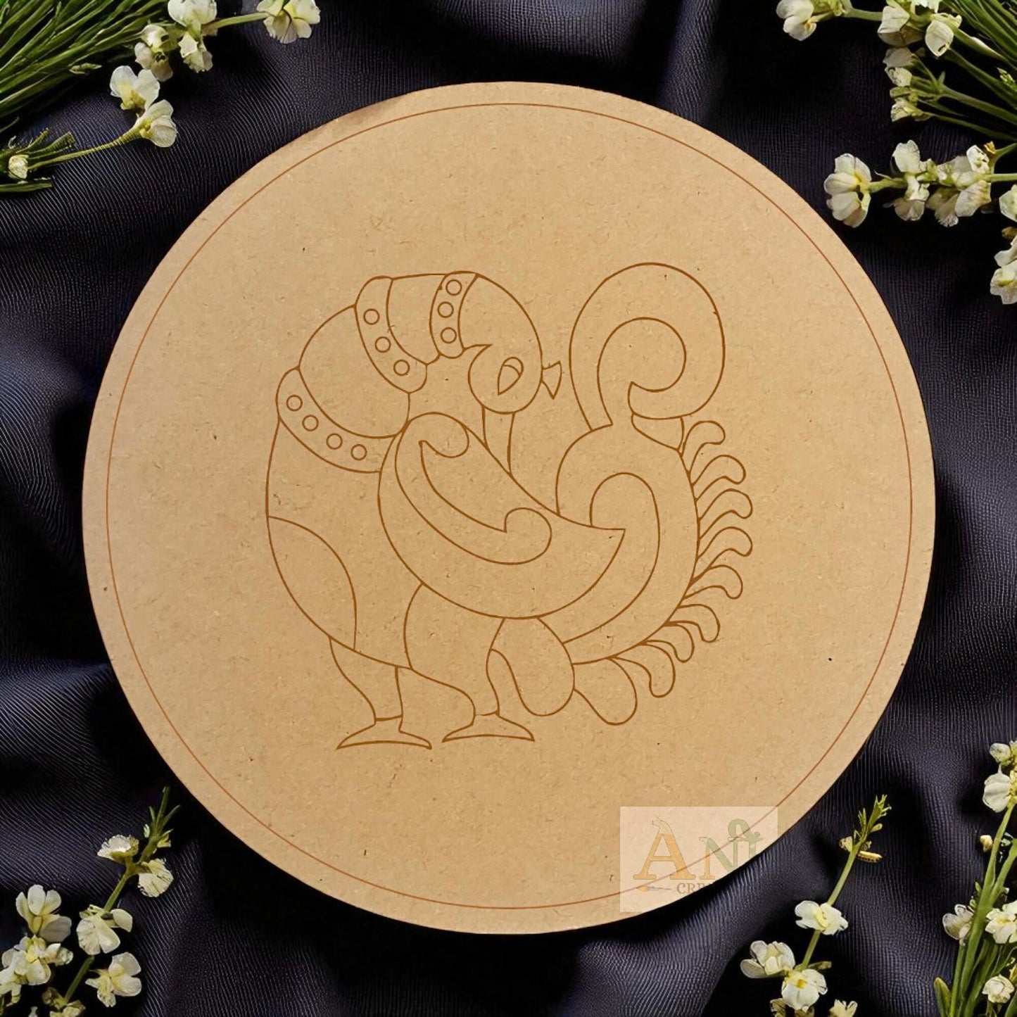 Peacock 14 MDF Premarked