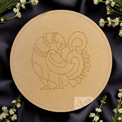 Peacock 14 MDF Premarked