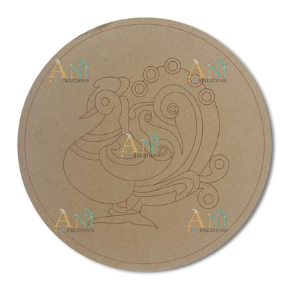 Peacock 1 MDF Premarked