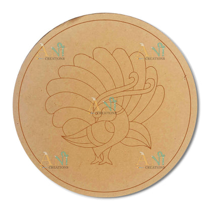 Peacock 2 MDF Premarked