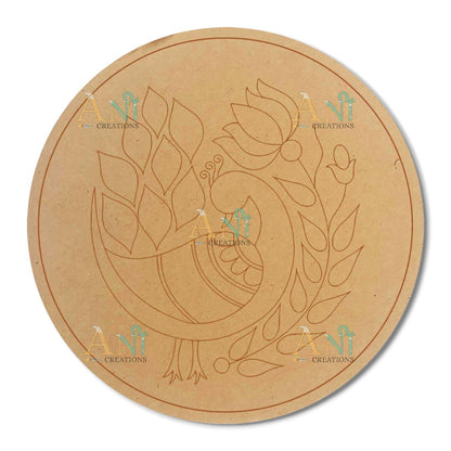 Peacock 3 MDF Premarked
