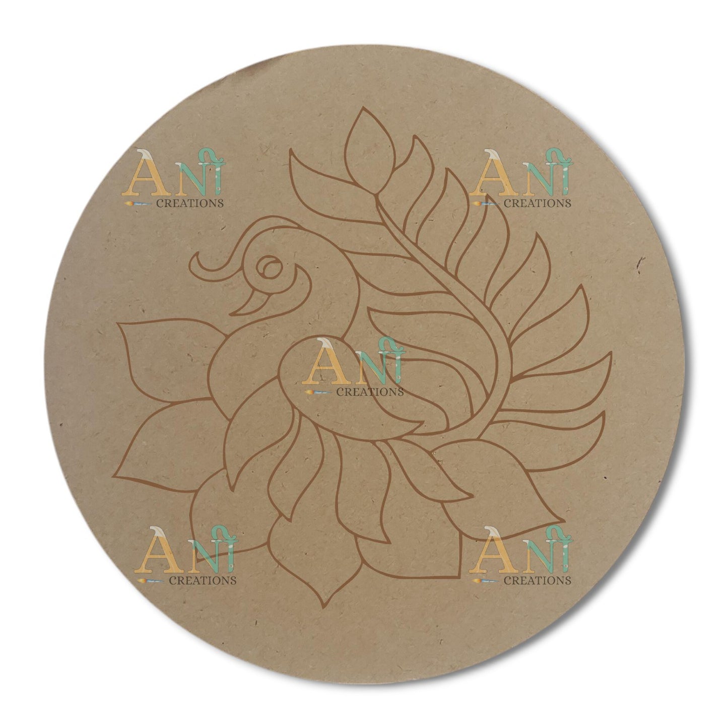Peacock 4 MDF Premarked