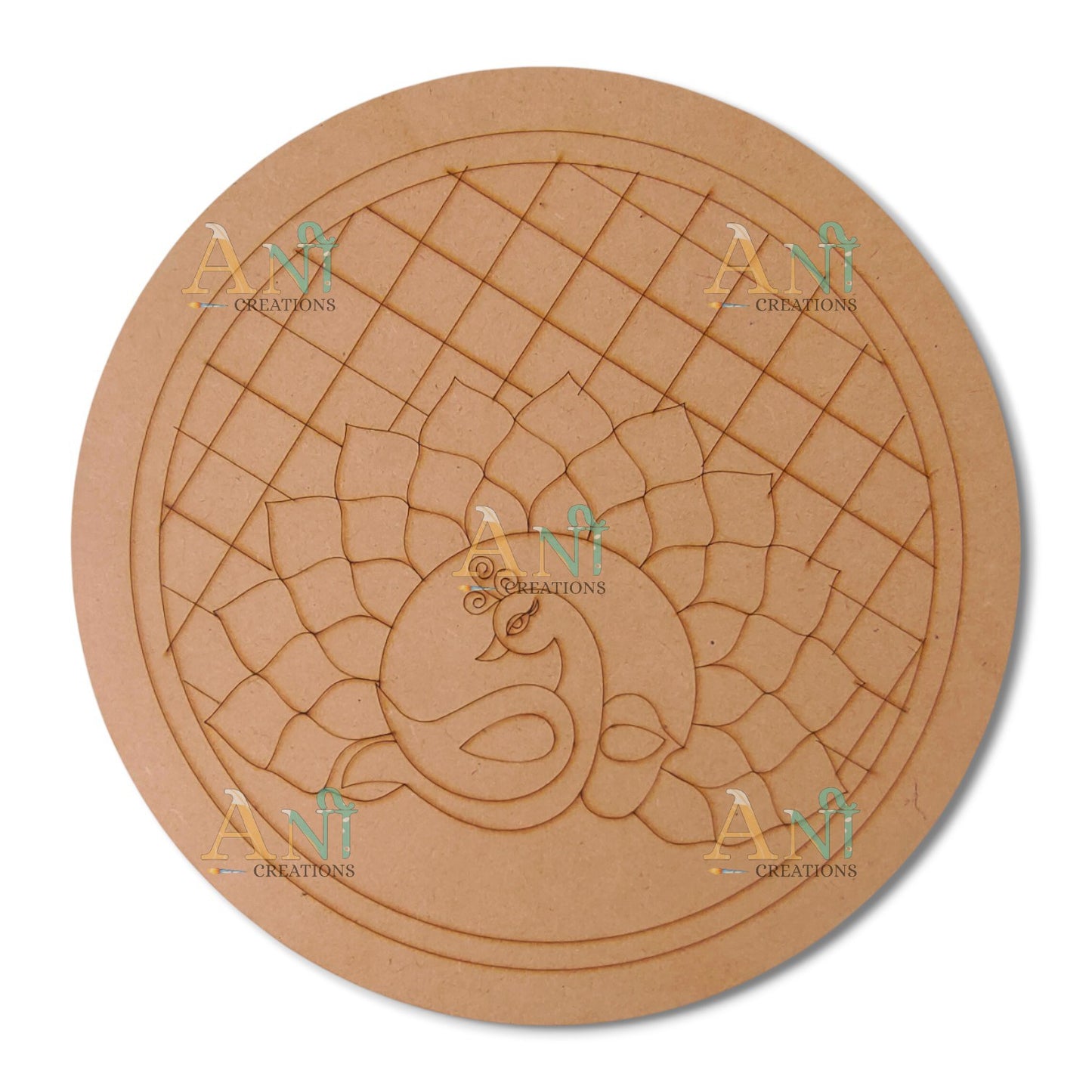 Peacock 5 MDF Premarked