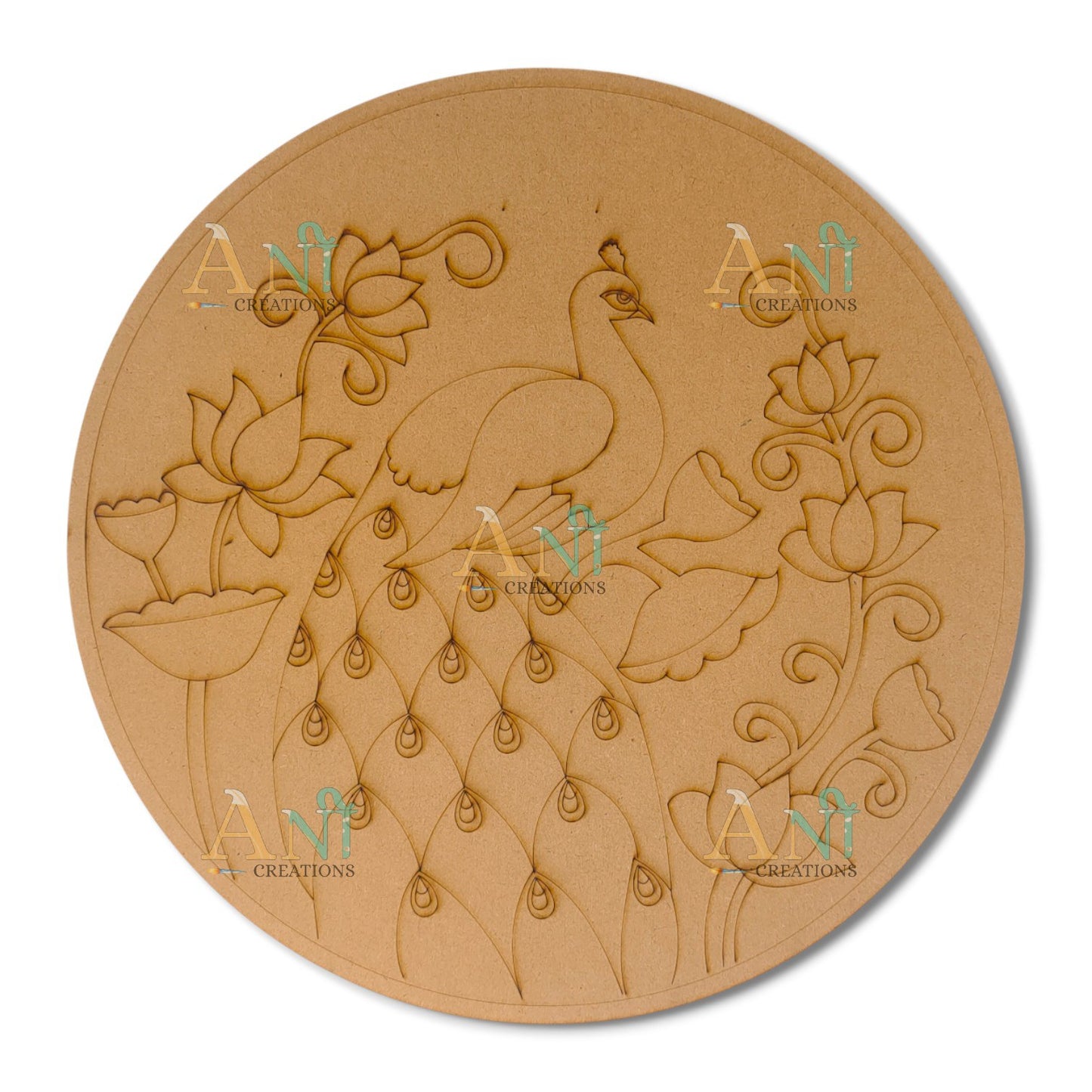 Peacock 7 MDF Premarked