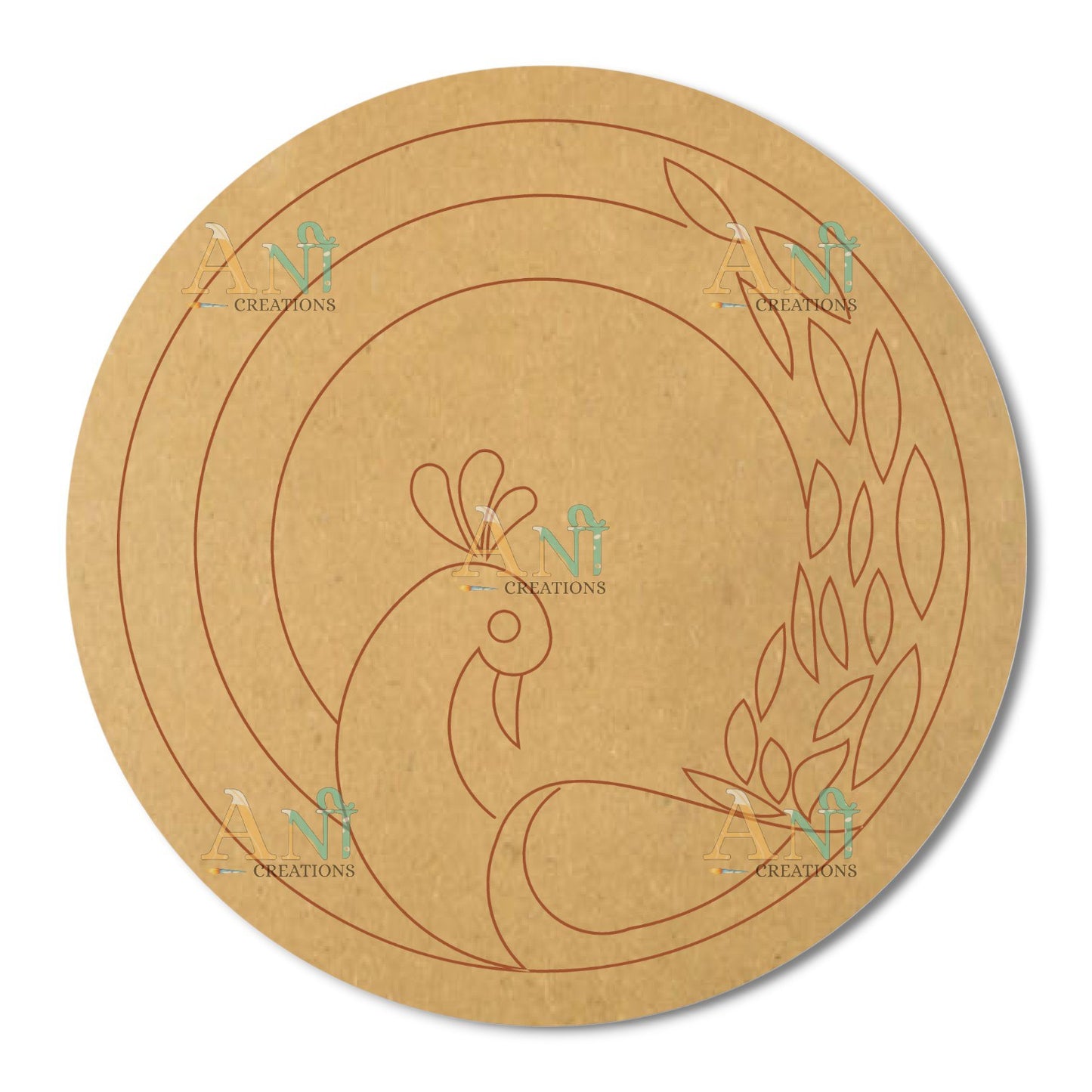 Peacock 9 MDF Premarked