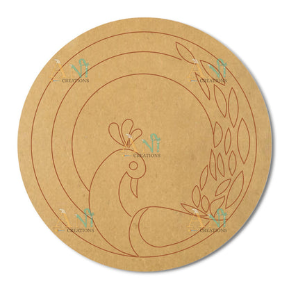 Peacock 9 MDF Premarked