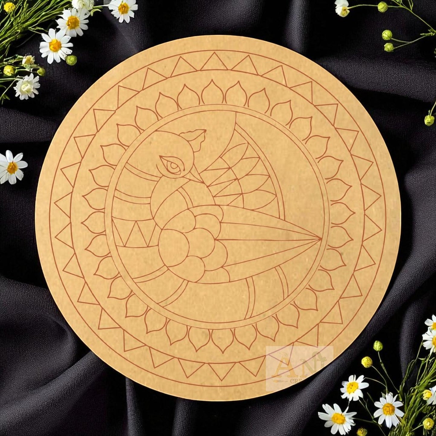 Peacock 10 MDF Premarked