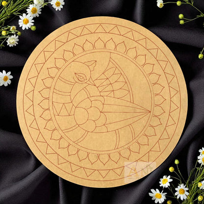 Peacock 10 MDF Premarked