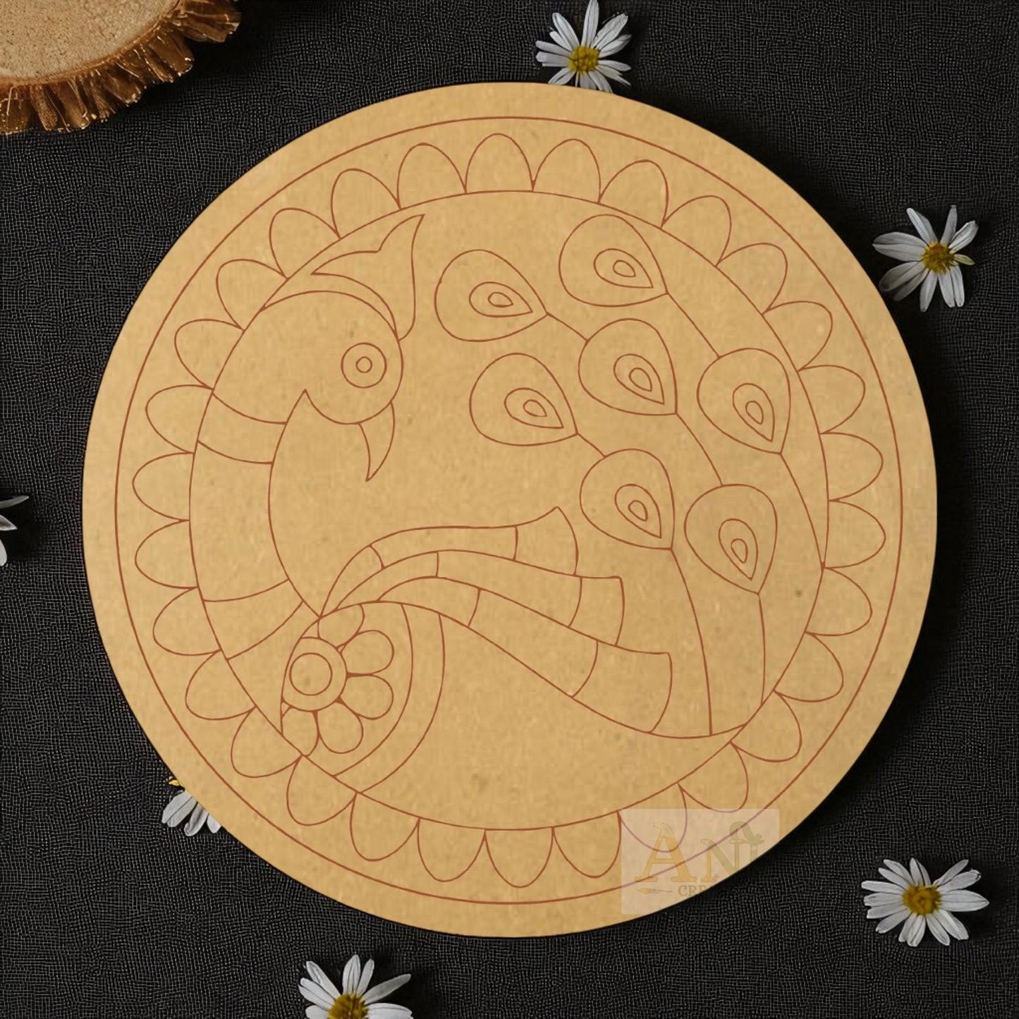 Peacock 11 MDF Premarked