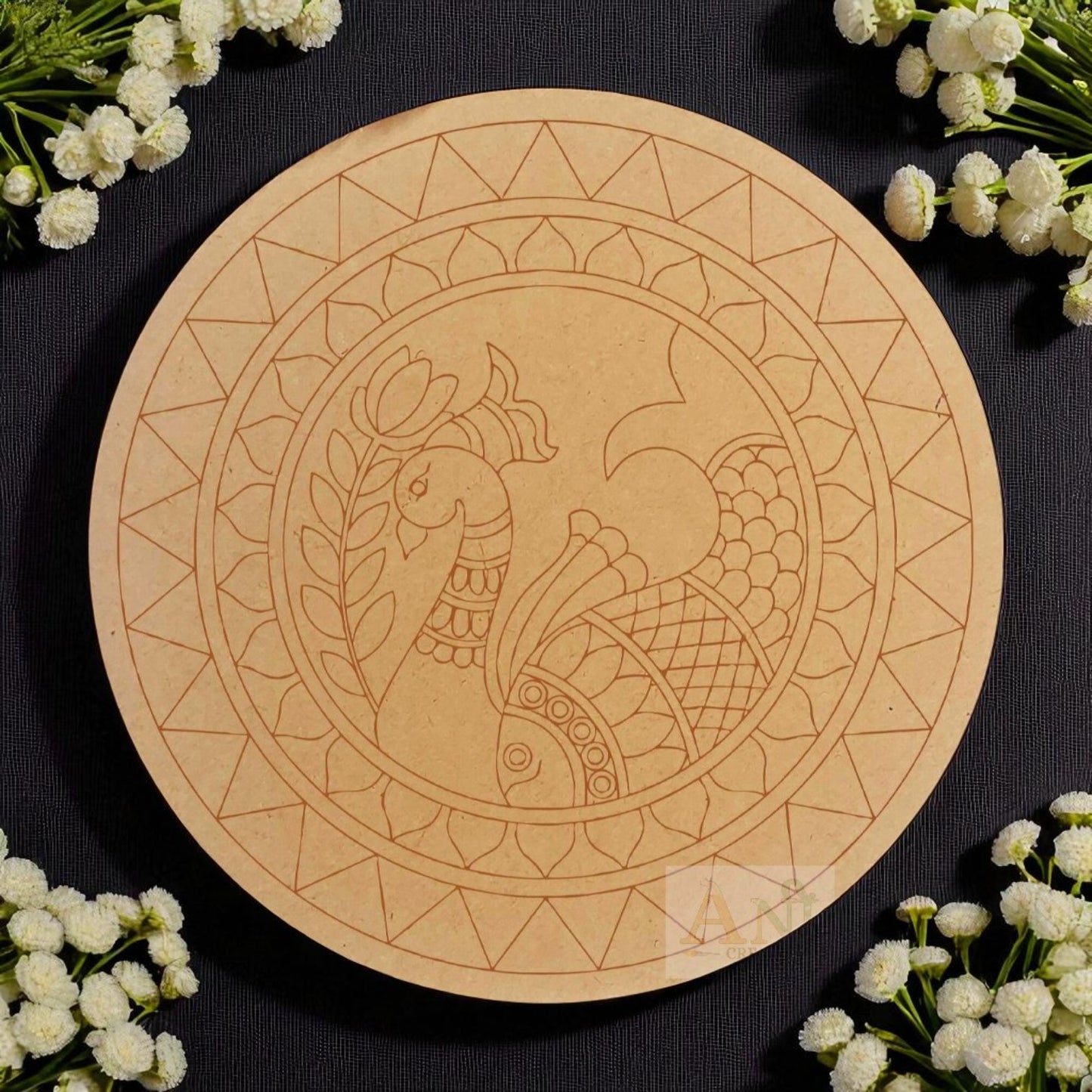 Peacock 12 MDF Premarked