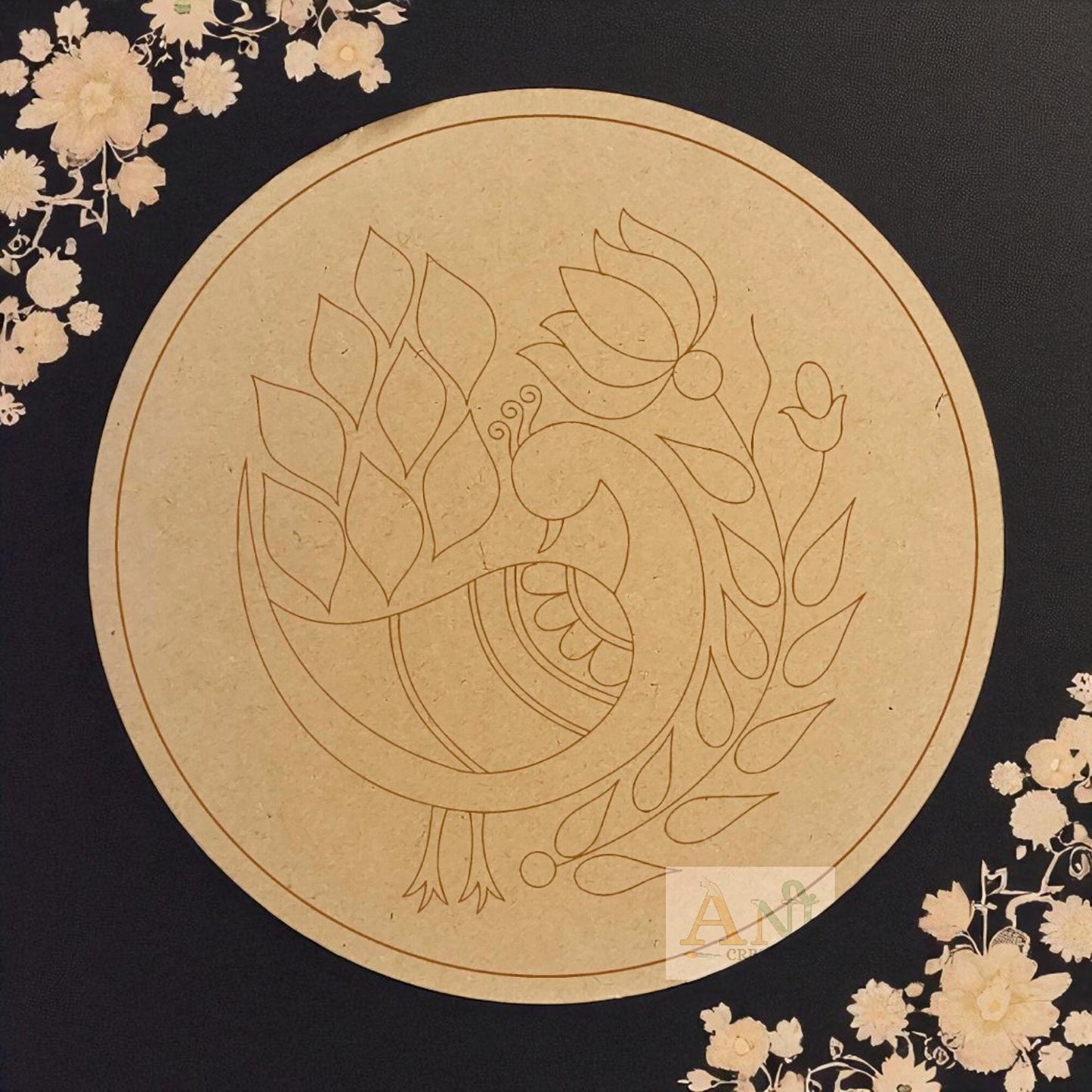 Peacock 3 MDF Premarked