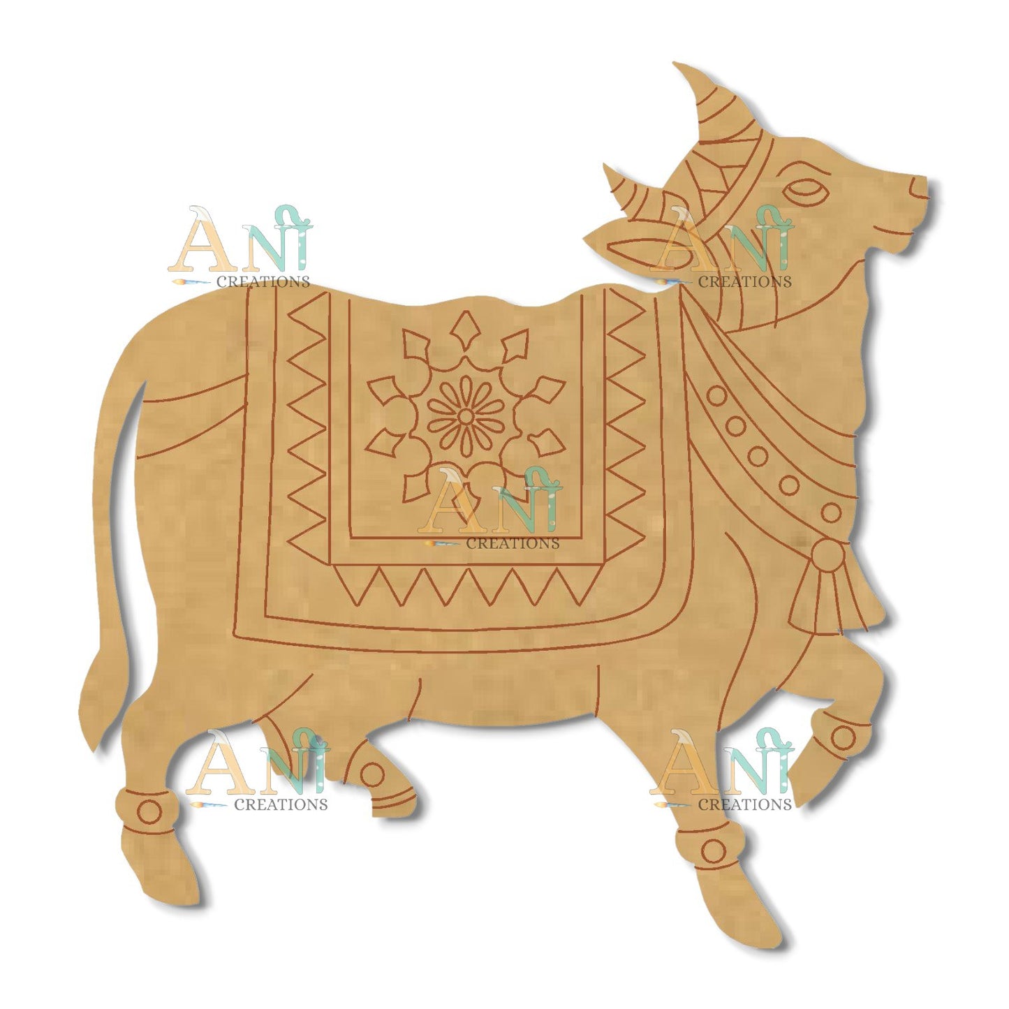 Pichwai cow 2 MDF Cutout