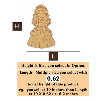 Princess 02 MDF Cutout