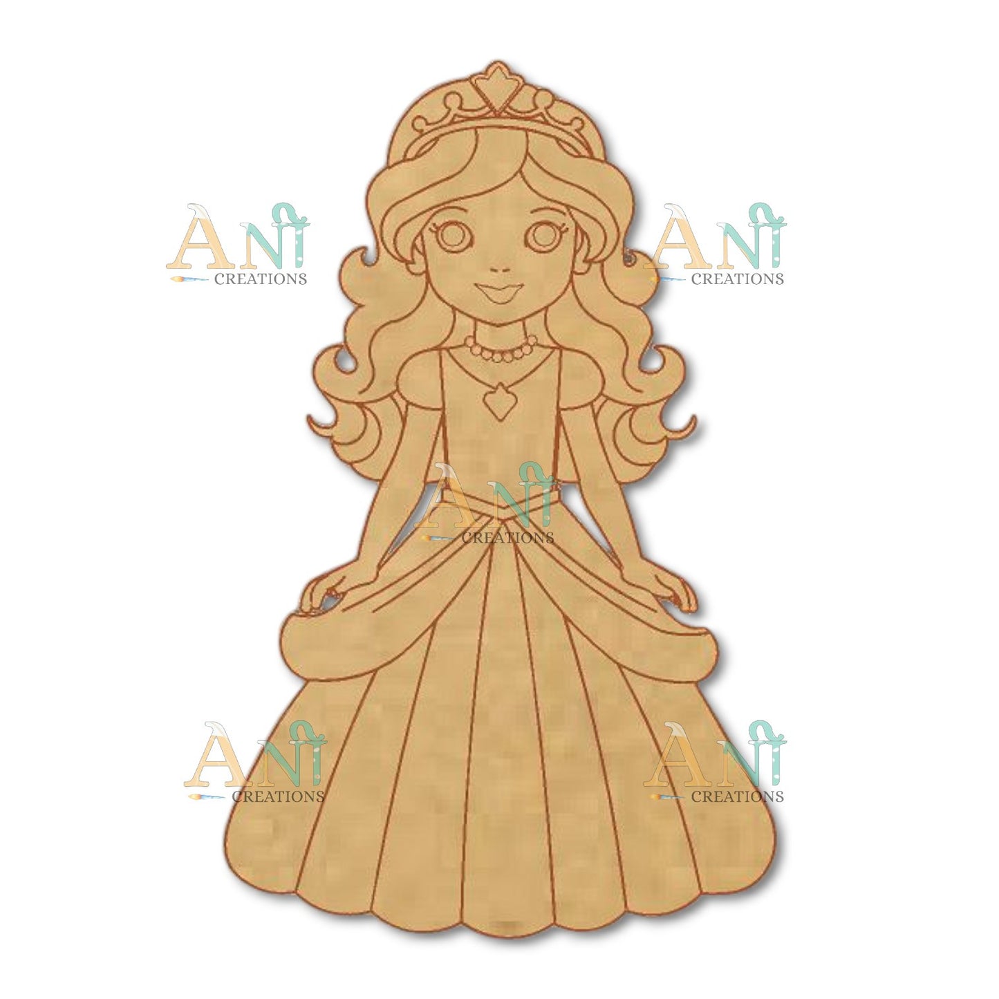 Princess 02 MDF Cutout