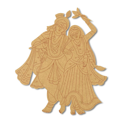 radha krishna 1 MDF Cutout