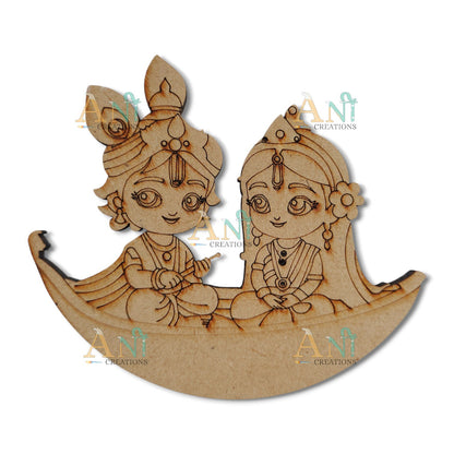 Radha krishna 3 MDF Cutout