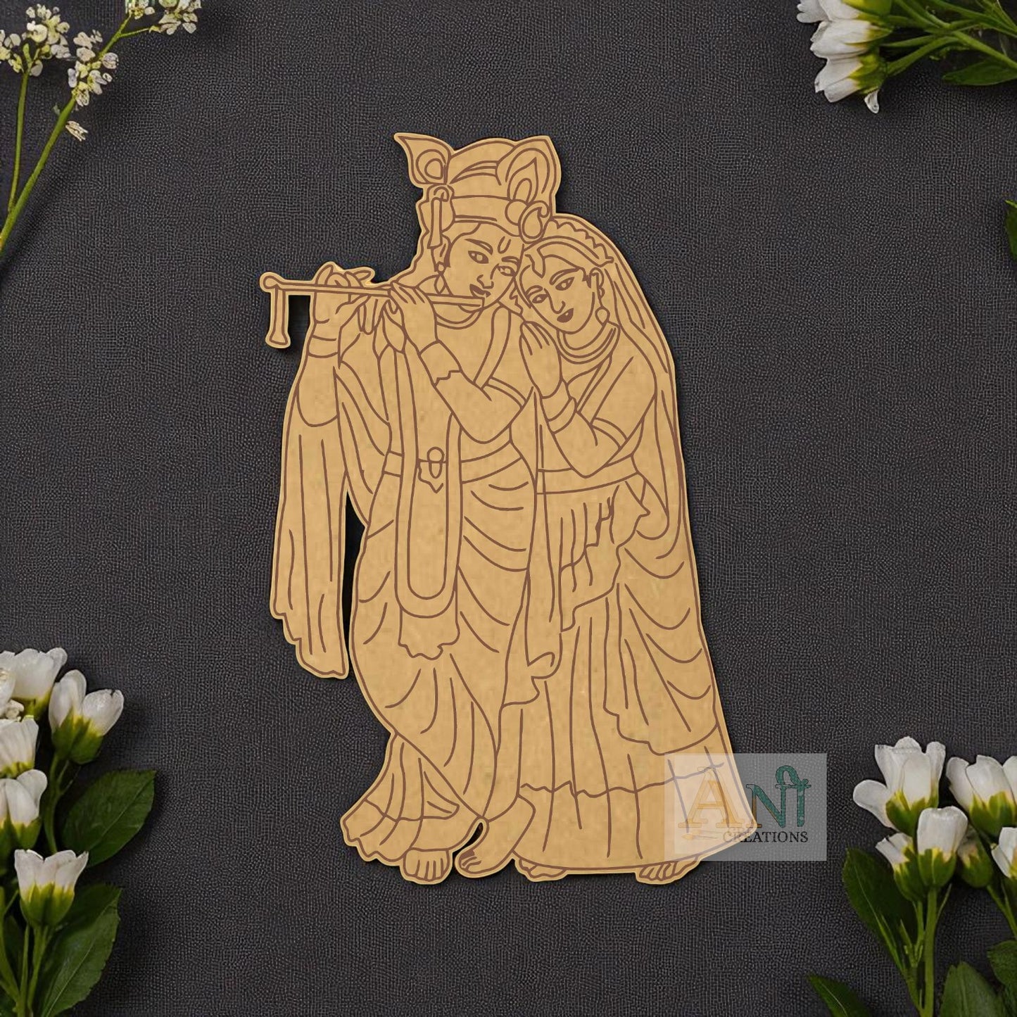 Radha krishna 4 MDF Cutout