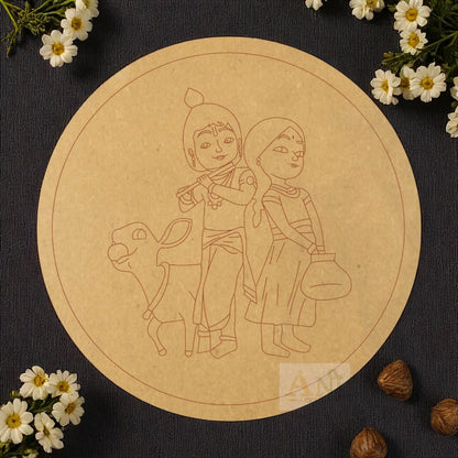Radha krishna 3 MDF Premarked