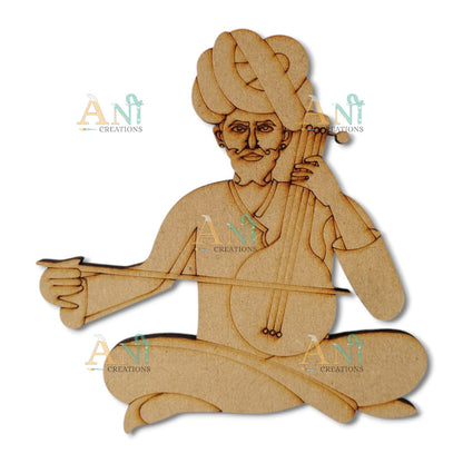 Rajasthani man music 1 MDF Cutout