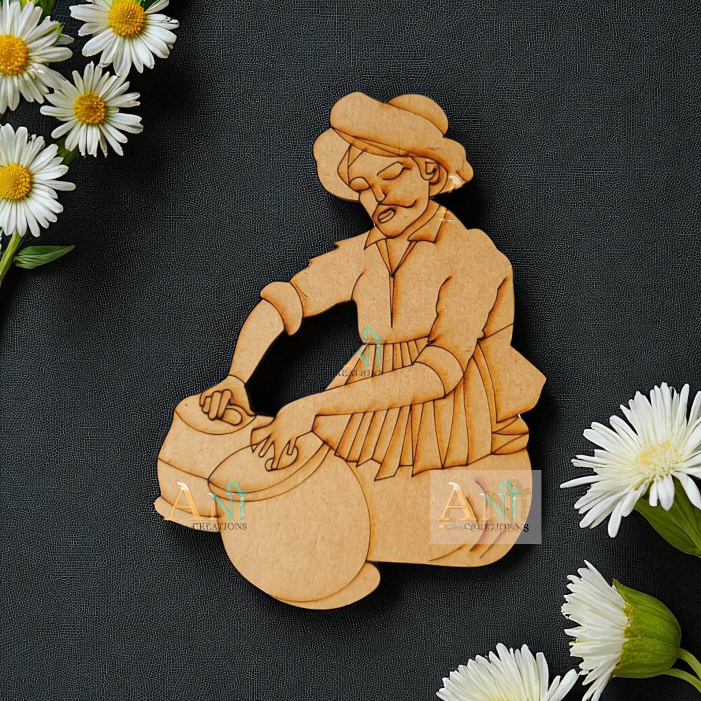 Rajasthani man music 2 MDF Cutout