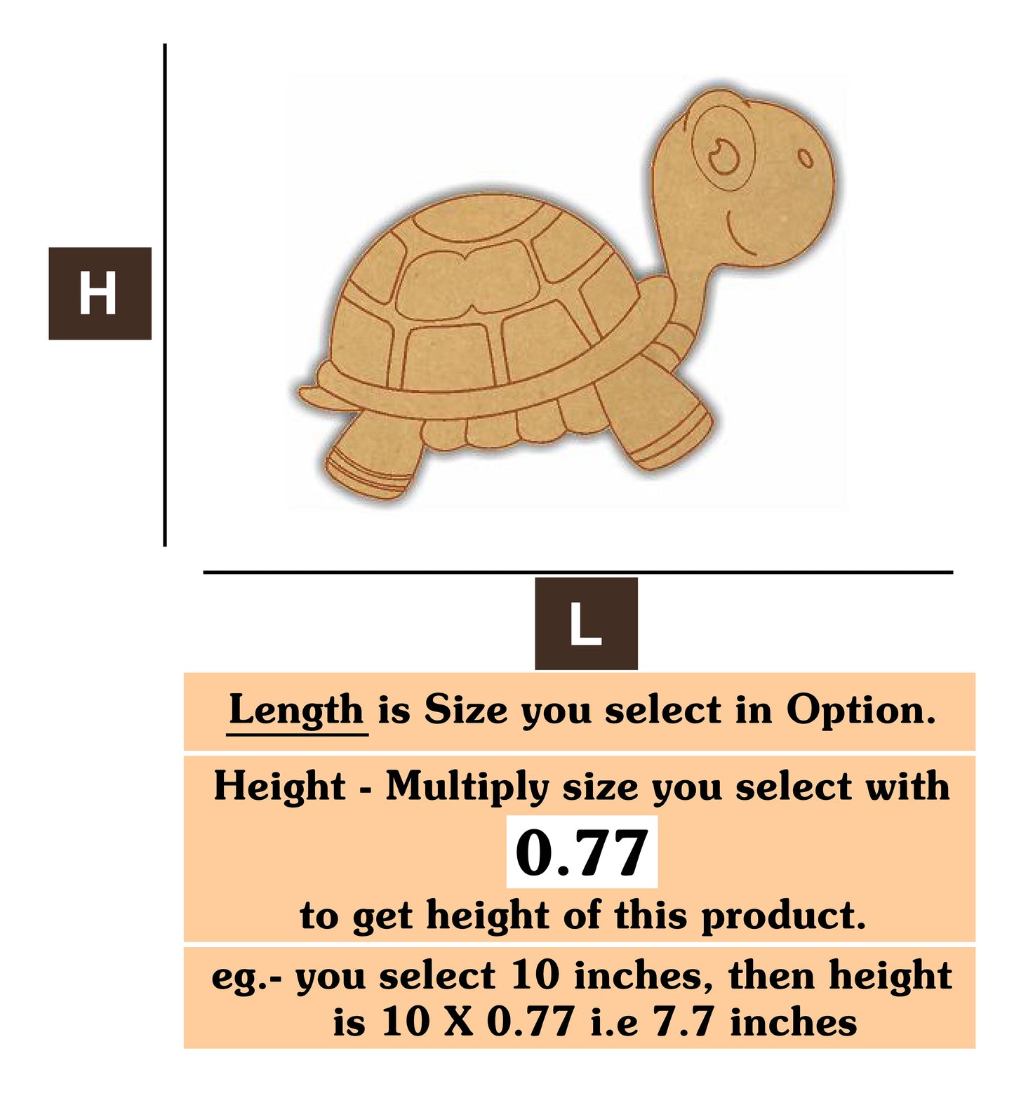 Tortoise 2 MDF Cutout