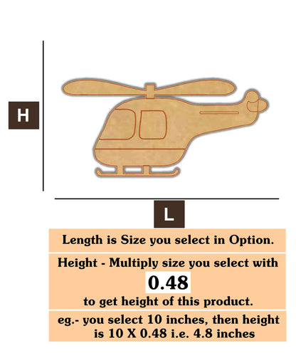 Helicopter 2 MDF Cutout