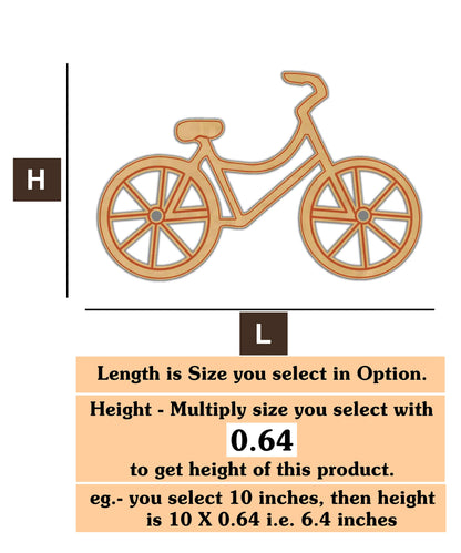 Bicycle 1 MDF Cutout