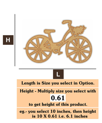 Bicycle 3 MDF Cutout