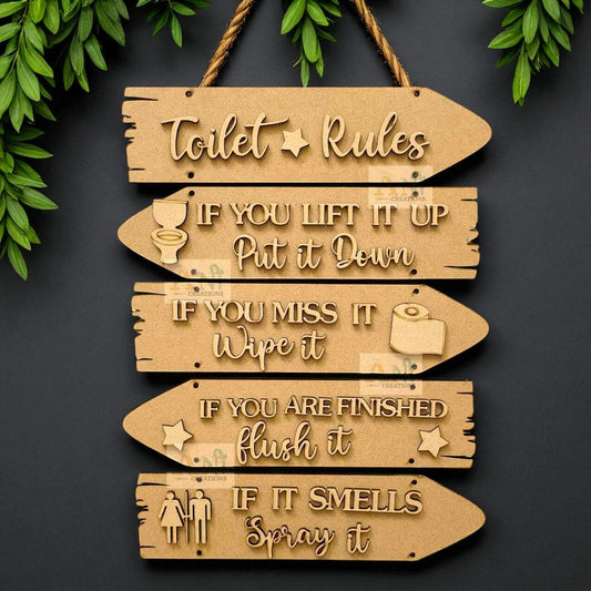 Sentiment Plank-Wash room / Toilet hygiene theme