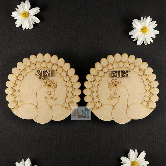 Peacock Shubh Labh Base MDF Design 1