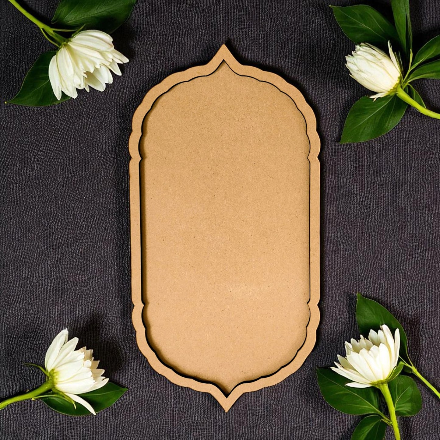 Vintage Plank Cutout MDF Design Double layer