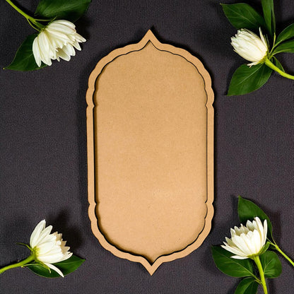 Vintage Plank Cutout MDF Design Double layer