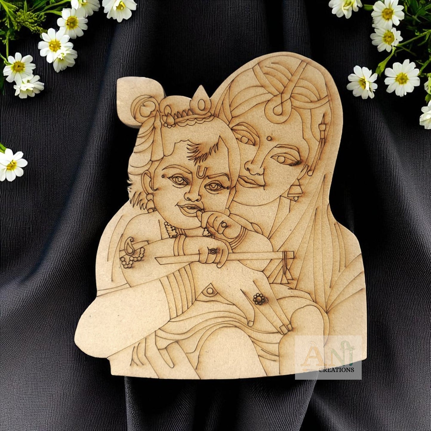 Krishna Yashoda MDF cutout 2