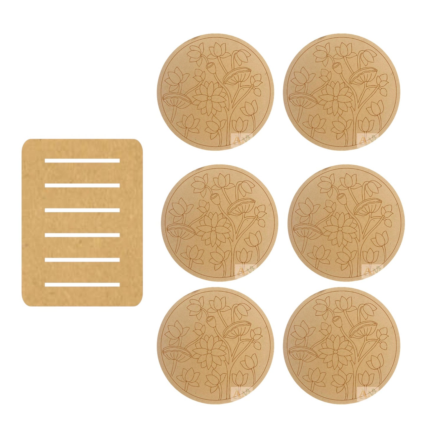 Pre Marked Tea Coaster 01