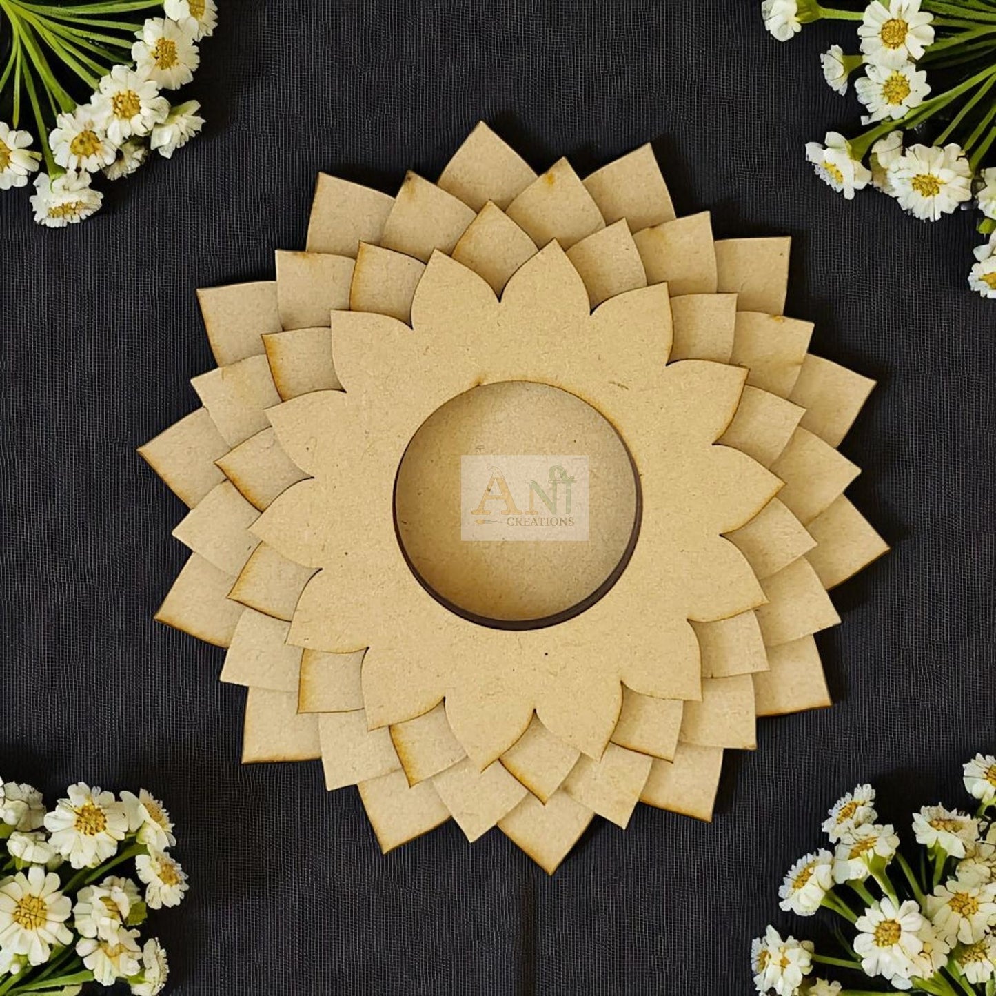 3D Lotus Tea Light Candle Holder