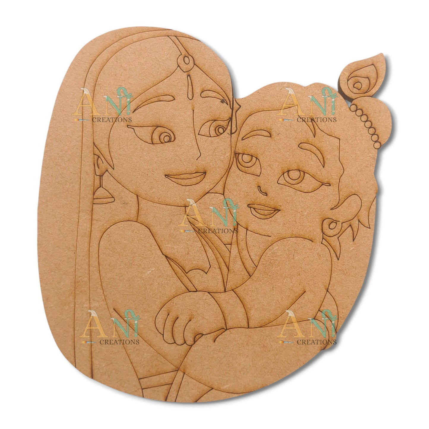 Yashoda Krishna 3 MDF Cutout